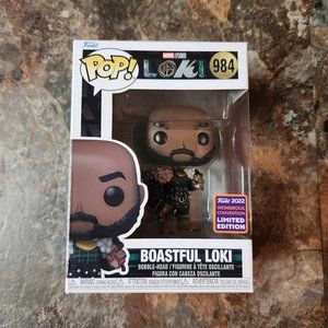 Funko Pop Boastful Loki Wondrous Convention Exclusive 984 w/ soft protector